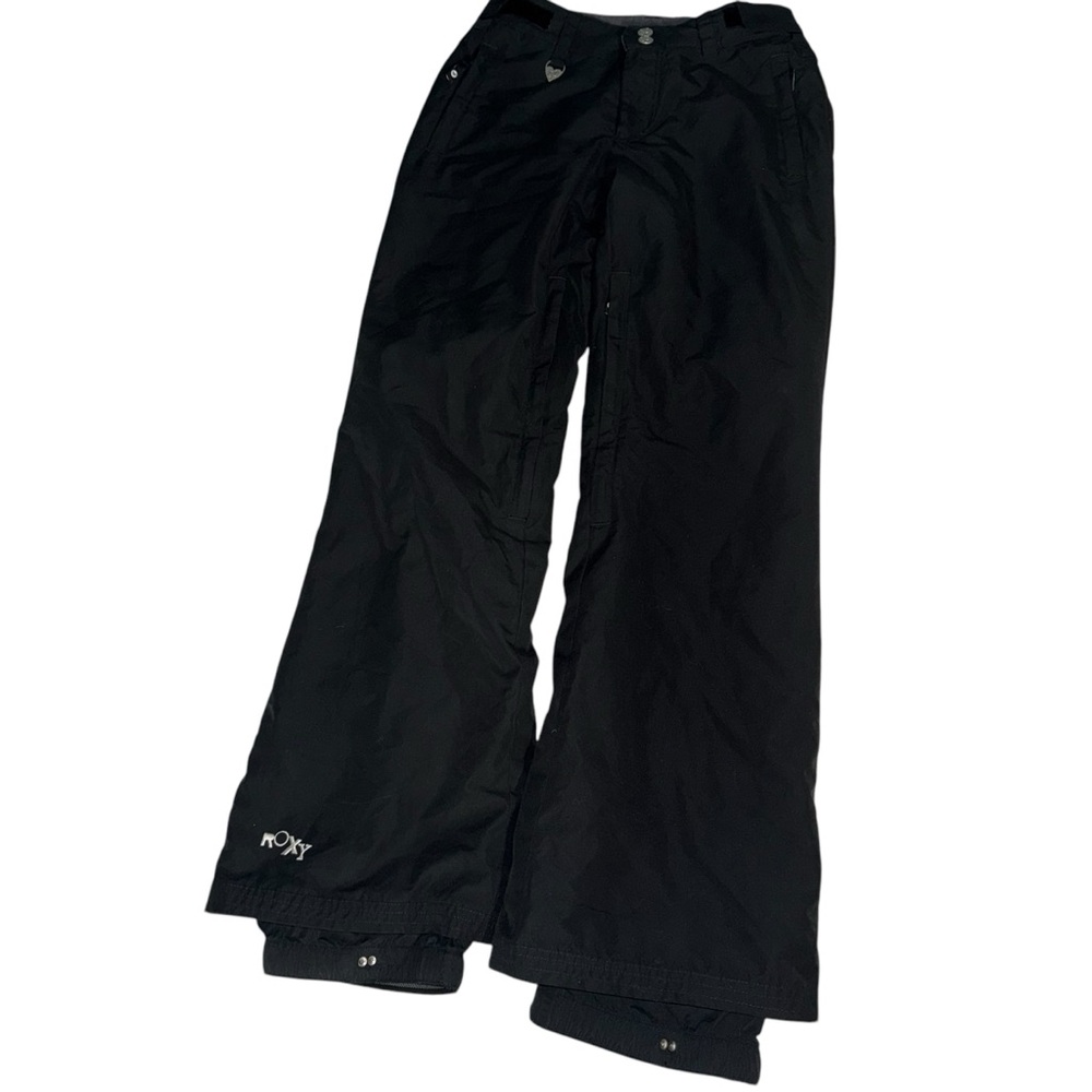 Roxy Silver Ski Snow ❄️ Pants Small Women’s VINTAGE Black 🎿 ⛷️  🏂